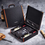 Wine Carry Case Double Glass Bottle Packaging Boxes- Wine Gift Bags With custom logo printed