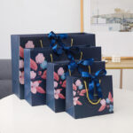 Custom paper bag tissue craft shopping paper 4 bags.