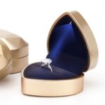 Jewelry Display Box with LED light Portable Storage Box Jewelry set