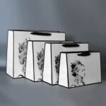 4Custom Logo Printed Boutique Clothes Shopping Bag.