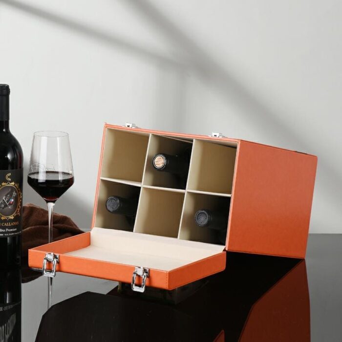 High End Wine Packaging Good Quality Wine Box 6 Bottles Style Custom Logo - Image 2