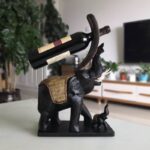 Elephant Wine Rack Decoration, Wine Holder Gifts For Living Room And Table