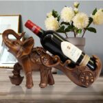 Elephant Wine Rack Decoration, Wine Holder Gifts For Living Room And Table